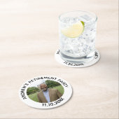 Special Photo Elegant Retirement Party Ronde Kartonnen Onderzetter (Insitu)