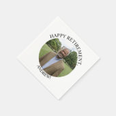 Special Photo Elegant Retirement Party Servet (Hoek)