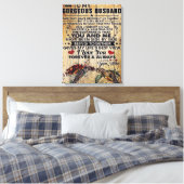 Special Present For Dad | To My Husband Letter | Canvas Afdruk (Insitu (Slaapkamer))