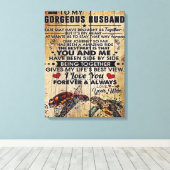 Special Present For Dad | To My Husband Letter | Canvas Afdruk (Insitu (Houten vloer))