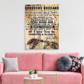 Special Present For Dad | To My Husband Letter | Canvas Afdruk (Insitu (Woonkamer))