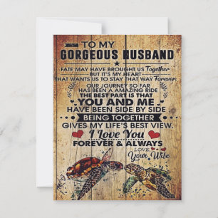 Special Present For Dad   To My Husband Letter   Kaart