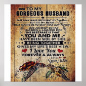 Special Present For Dad | To My Husband Letter | Poster (Voorkant)