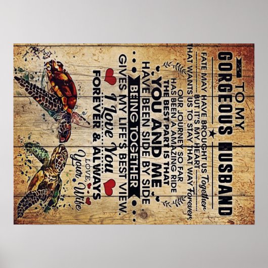 Special Present For Dad | To My Husband Letter | Poster (Voorkant)