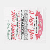 Special Quotes To My Wife | Gift For Women | Fleece Deken (Voorkant (Horizontaal))