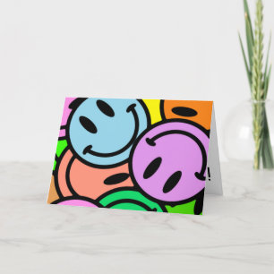 Special Rainbow Smiley Hartelijk dank Feestdagen Kaart