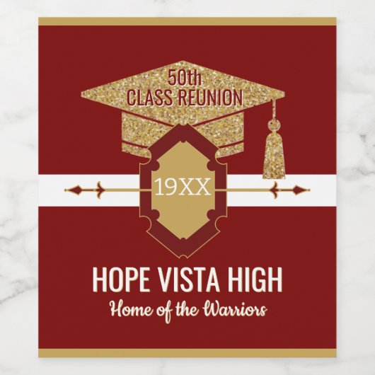 Special Reunion!  50th class reunion  Wijn Etiket (Enkel label)