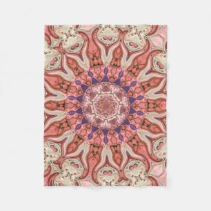 Special Seven Pinks Mandala Small Fleece Blanket Deken