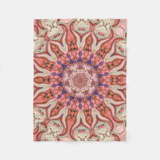Special Seven Pinks Mandala Small Fleece Blanket Deken (Voorkant)