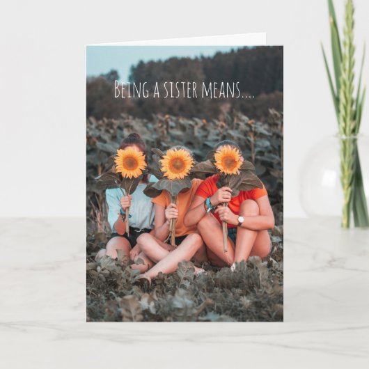 Special Sisters Bond That Can't be Broken Sister Kaart (Voorkant)