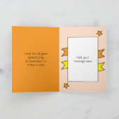 Special Son Monkey kinder oranje verjaardag Kaart (Binnen)