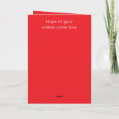 Special Son rode gele foto verjaardag Kaart (Achterkant)