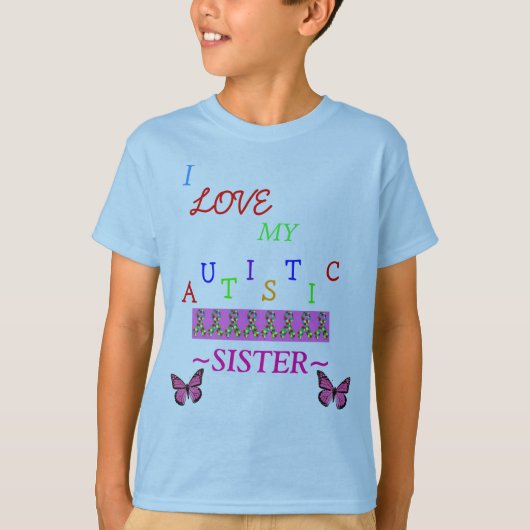 *Special*Speciaal ontworpen ≈ Broers Autistic Love T-shirt (Voorkant)