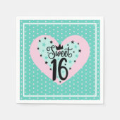 Special Sweet 16 Birthday  Servet (Voorkant)