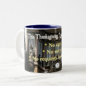 Special thanksgiving mug for organists tweekleurige koffiemok (Voorkant links)