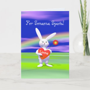 Special Valentijn Bunny Feestdagen Kaart