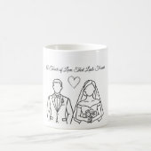 special wedding couple mug koffiemok (Center)