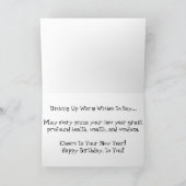 "Special with Black Olives Pizza" Birthday Card Kaart (Binnen)