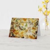 "Special with Black Olives Pizza" Birthday Card Kaart (Gele Bloem)