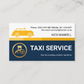 Special Yellow Taxi Line Private Hire Driver Visitekaartje (Voorkant)