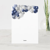 Speciale 16e marineballon van 16e verjaardag kaart (Achterkant)