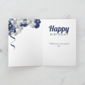 Speciale 16e marineballon van 16e verjaardag kaart (Binnen)