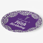 Speciale 16e of bewerk borden voor leeftijdgenoten papieren bordje (Gekanteld)