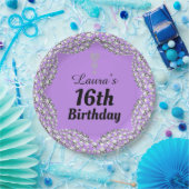 Speciale 16e of bewerk borden voor leeftijdgenoten papieren bordje (Feest)