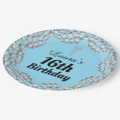 Speciale 16e of bewerk borden voor leeftijdgenoten papieren bordje (Gekanteld)