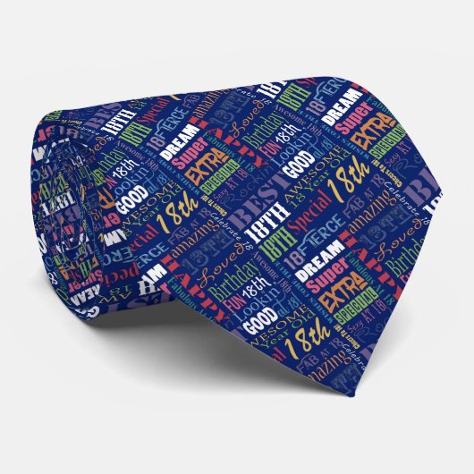 Speciale 18e gepersonaliseerde cadeautjes van de B Stropdas (Opgerold)