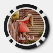 Speciale 18e verjaardag foto met monogram poker chips (Achterkant)