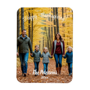 Speciale 1 familiefoto Happy Thanksgiving Magneet