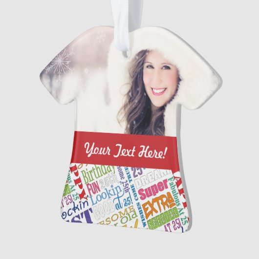 Speciale 25e gepersonaliseerde cadeautjes van de B Ornament (voorkant)