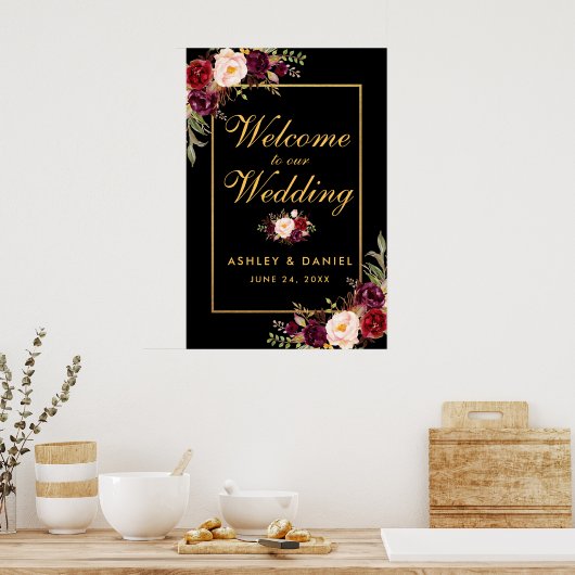 Speciale 3- 20x30 bruiloft welkom poster (Keuken)