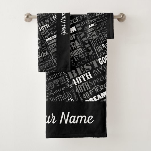 Speciale 40e verjaardag Persoonlijke cadeaus voor  Bad Handdoek (Insitu)