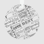 Speciale 40e verjaardag Persoonlijke cadeaus voor  Ornament (achterkant)