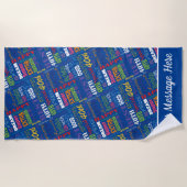 Speciale 40e verjaardag Persoonlijke cadeaus voor  Strandlaken (Voorkant)