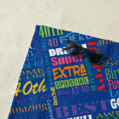 Speciale 40e verjaardag Persoonlijke cadeaus voor  Strandlaken (In situ)