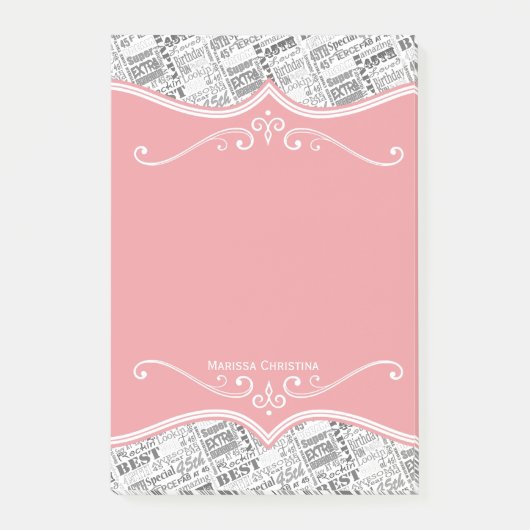 Speciale 45e verjaardagsfeestje gepersonaliseerde  post-it® notes (Voorkant)