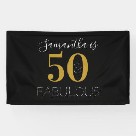 Speciale 50 jaar en geweldige Gold Black Spandoek