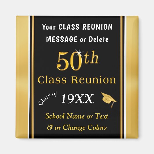 Speciale 50e Cheap Class Reunion Souvenirs Magneet (Voorkant)