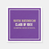 Speciale 50e reünie! Klassenreünie servetten (Voorkant)