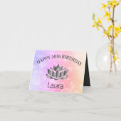 Speciale 50e verblijfskaart kaart (Gele Bloem)