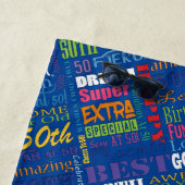 Speciale 50e verjaardag Persoonlijke cadeautjes vo Strandlaken (In situ)