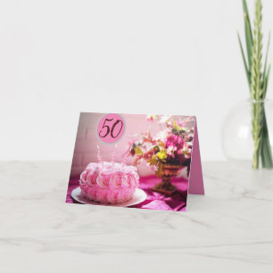 Speciale 50e verjaardag voor haar kaart