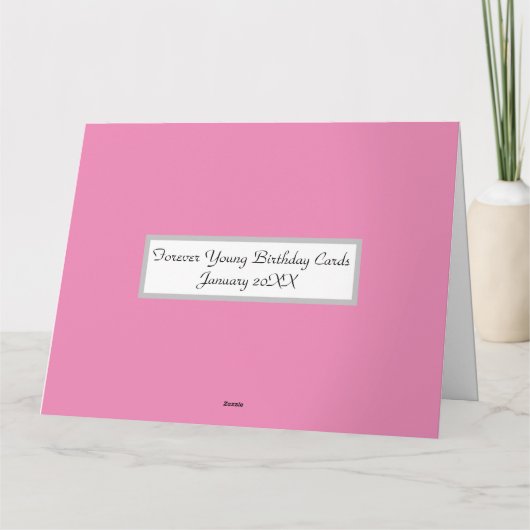 Speciale 50ste verjaardag voor haar kaart (Achterkant)