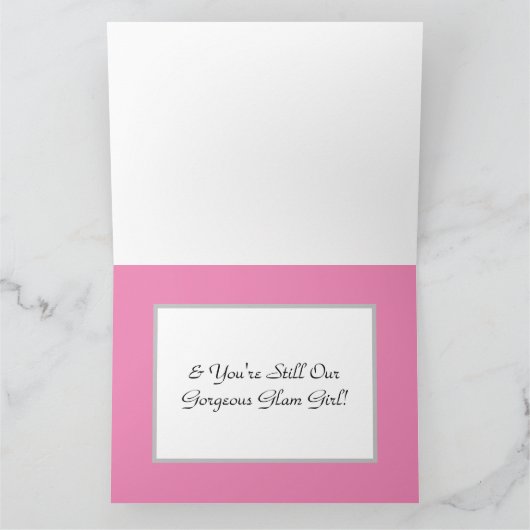 Speciale 50ste verjaardag voor haar kaart (Binnen)