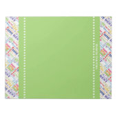 Speciale 55e verjaardagsfeestje gepersonaliseerde  notitieblok (Voorkant)