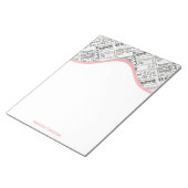 Speciale 55e verjaardagsfeestje gepersonaliseerde  notitieblok (Schuin)