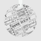 Speciale 60e verjaardag Persoonlijke cadeaus voor  Ornament (achterkant)